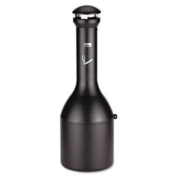Rubbermaid® Commercial Infinity Traditional Smoking Receptacle, 4.1 Gal, 39" High, Black freeshipping - TVN Wholesale
